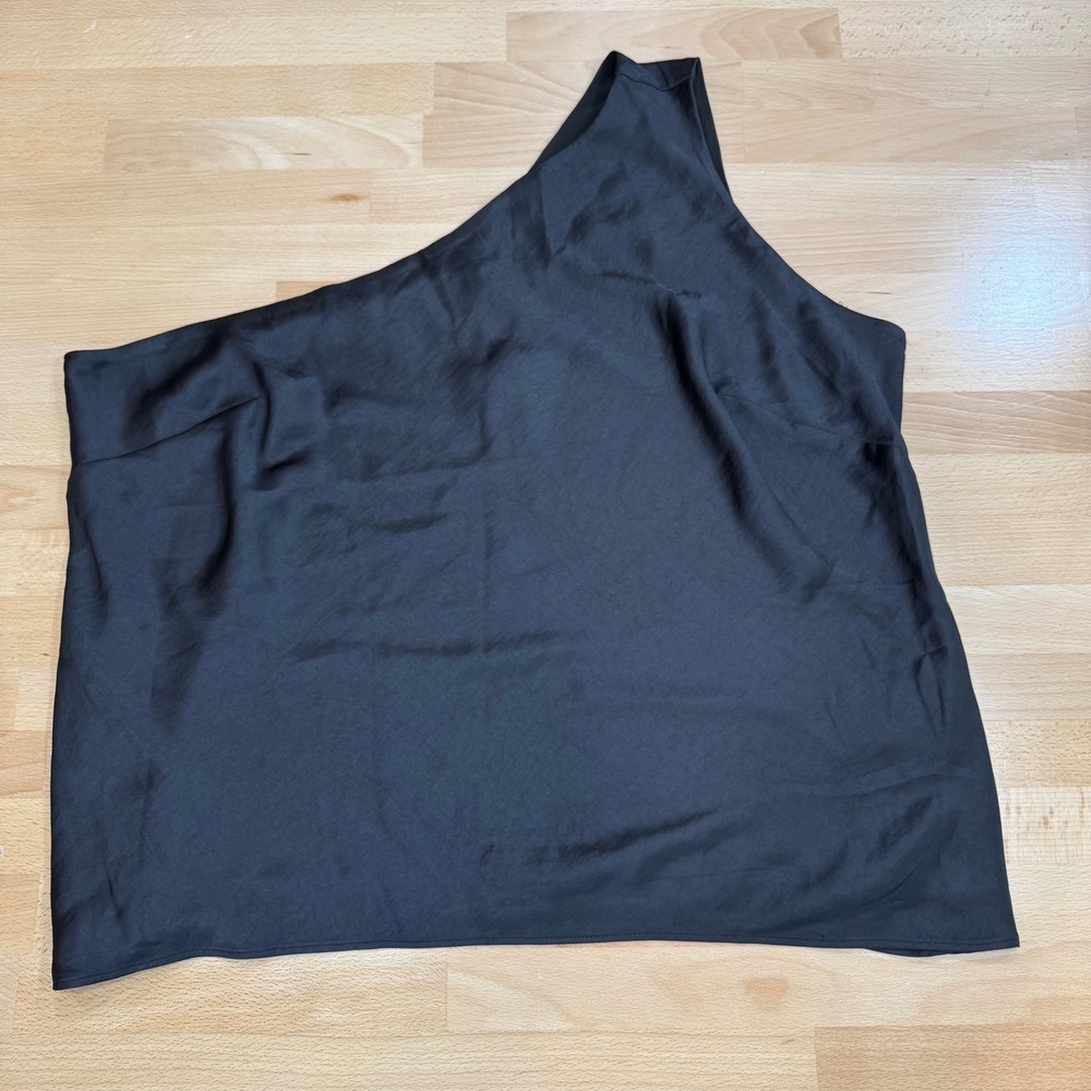 Express Black One Shoulder Sleeveless Top Blouse Women's Size XL NWT